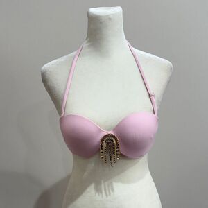 River Island Embellished Bandeau Balconette Bikini Top Size 4